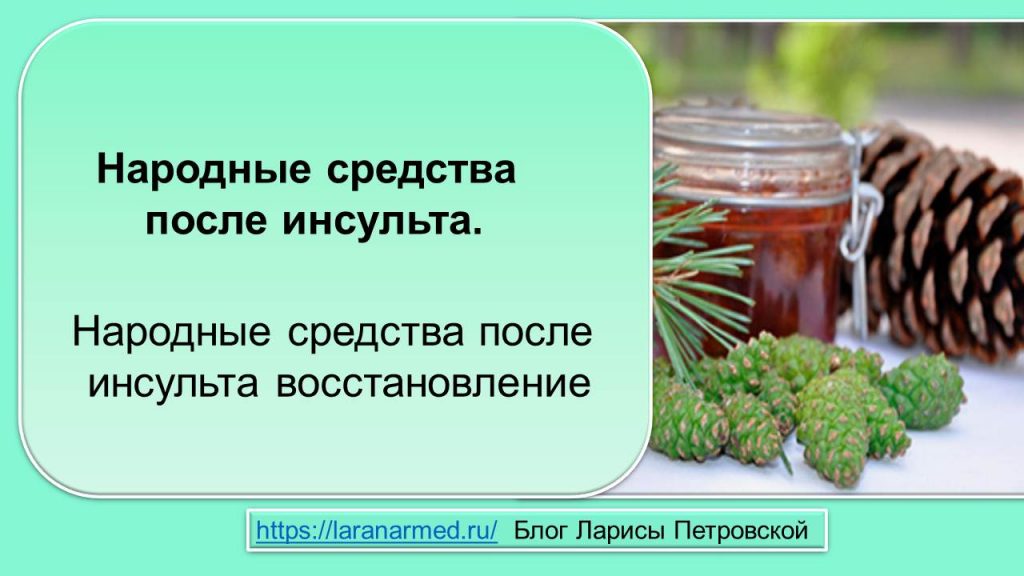 Народные средства при инсульте